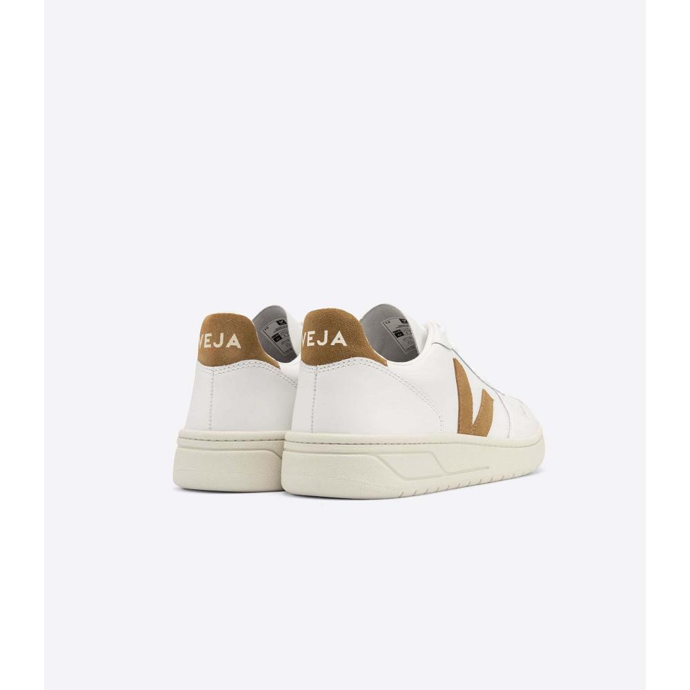 Adidași Dama Veja V-10 LEATHER White/Brown | RO 640VRW